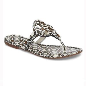 Tory Burch Miller Sandals New Ivory Octogon